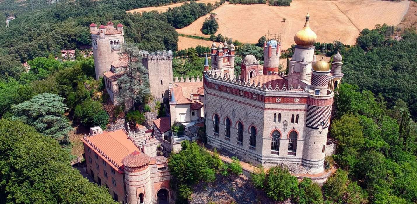 ROCCHETTA MATTEI E BOLOGNA PANORAMICA ROCCHETTA MATTEI E BOLOGNA PANORAMICA