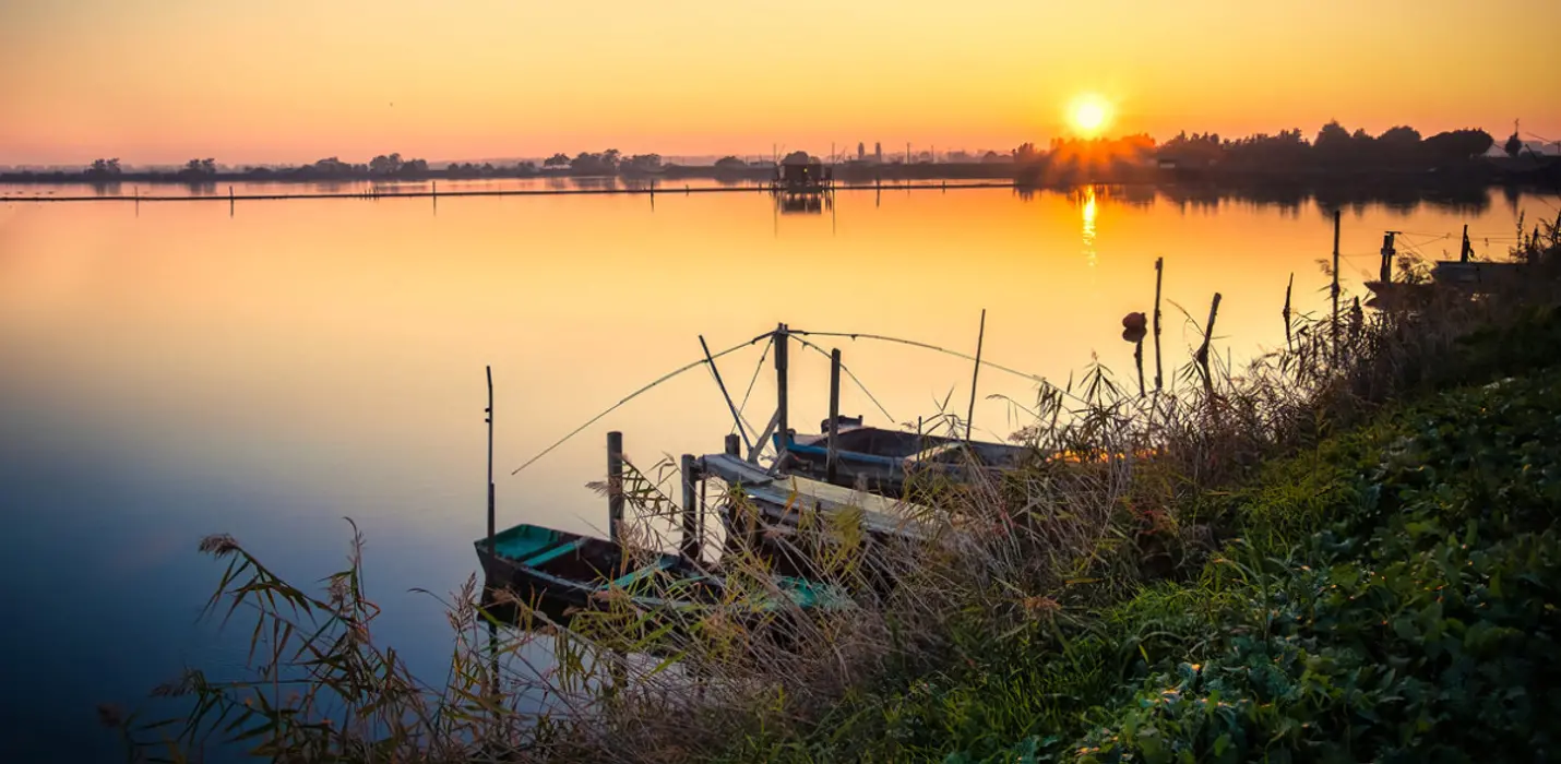 DELTA DEL PO AL TRAMONTO