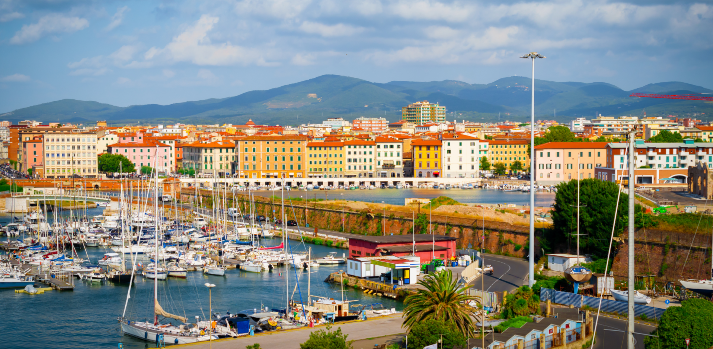 LIVORNO: LE FORTEZZE, I FOSSI E LA TERRAZZA LIVORNO: LE FORTEZZE, I FOSSI E LA TERRAZZA